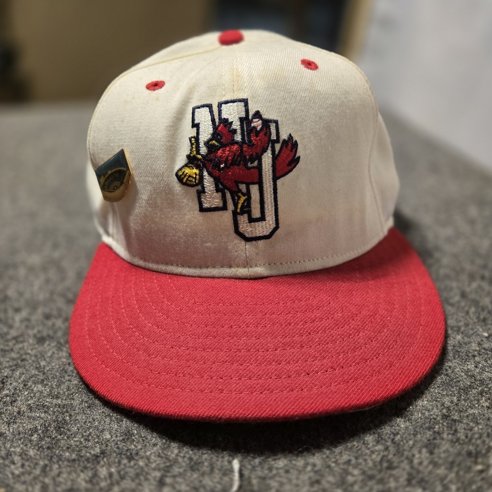 1990's NJ Cardinals Sz 7 5/8 Minor League Baseball Cap With Skylands Park Pin